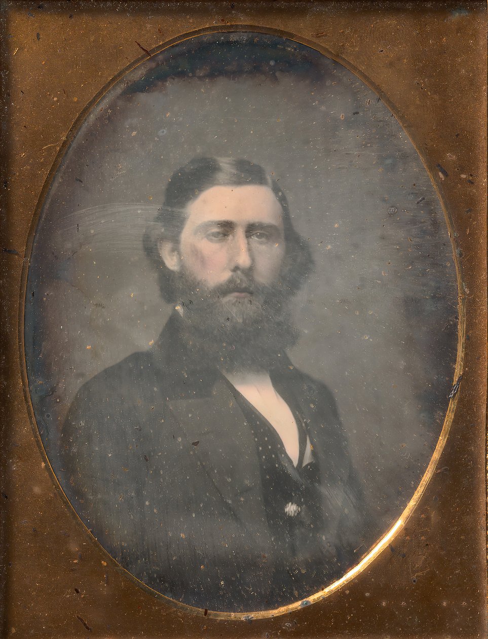 [skjeggete mann], 1853-57. av Brady and Co