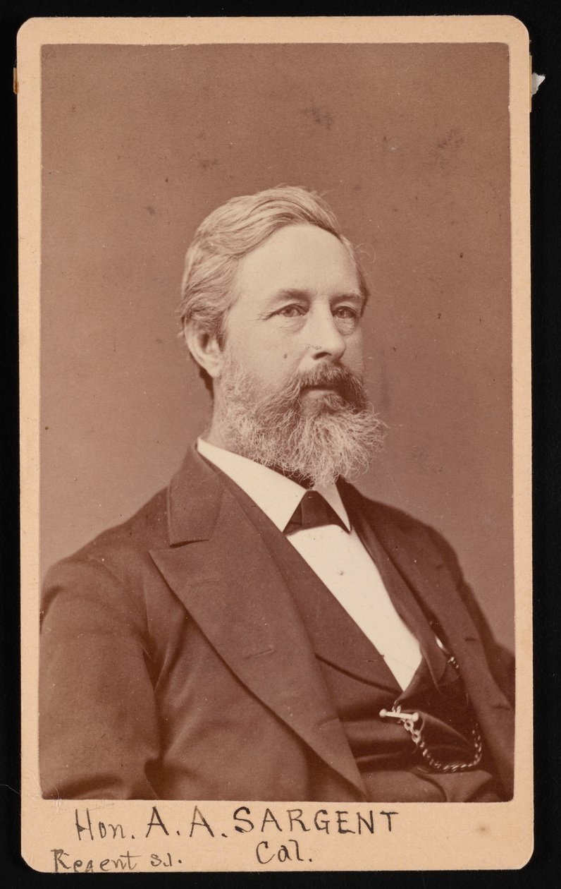 Portrett av Aaron Augustus Sargent 1827-1887, før 1881. av Brady