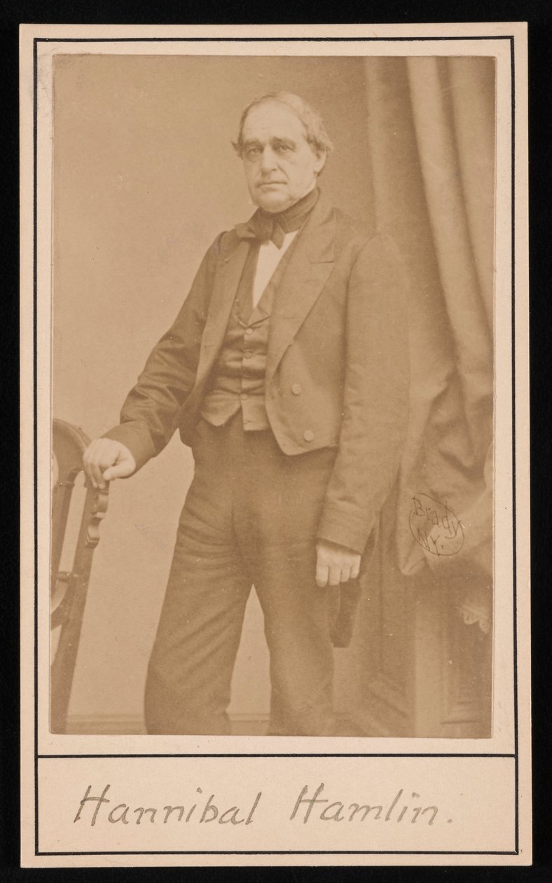 Portrett av Hannibal Hamlin 1809-1891, 1857. av Brady