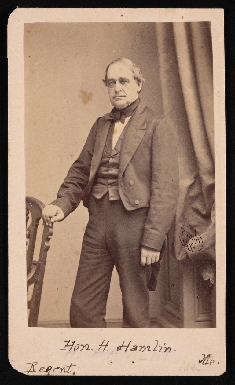 Portrett av Hannibal Hamlin 1809-1891, 1857. av Brady