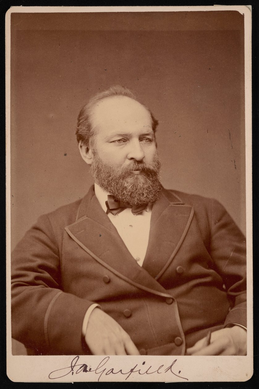 Portrett av James Abram Garfield 1831-1881, før 1876. av Brady