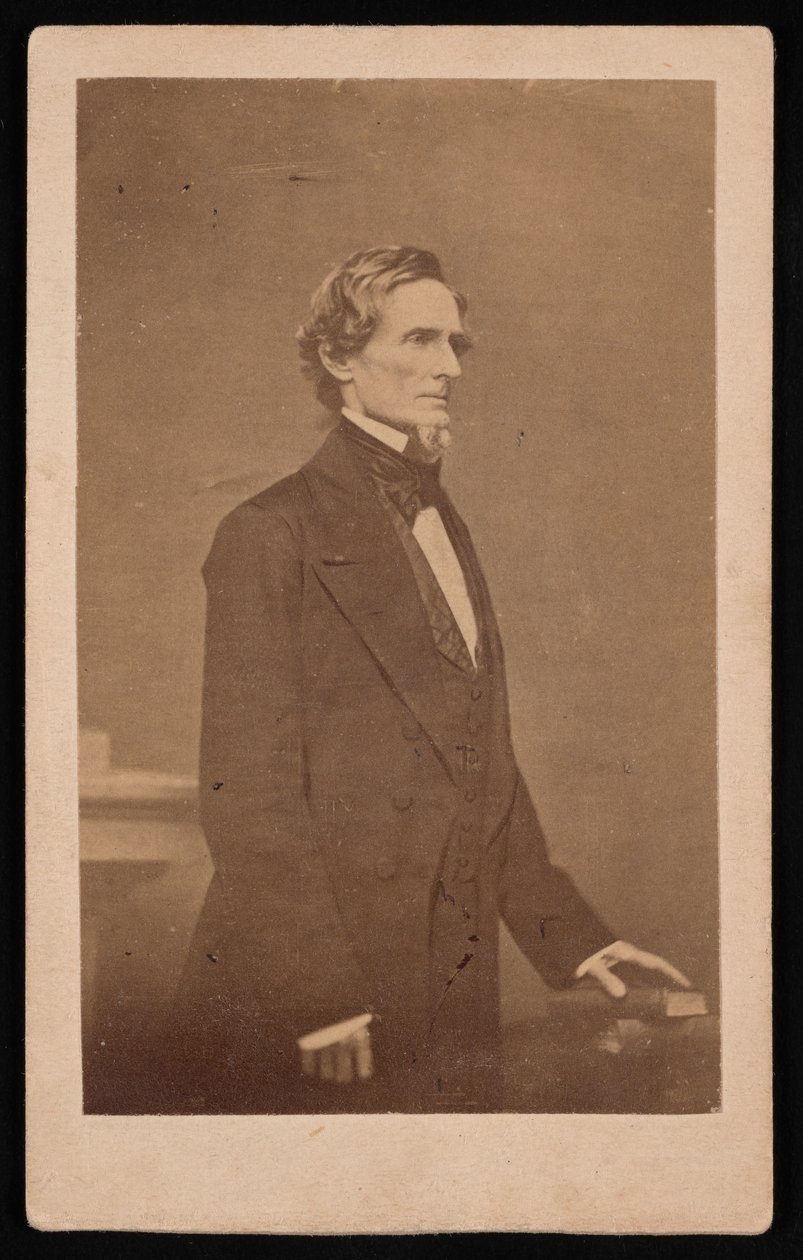 Portrett av Jefferson Davis 1808-1889, 1887. av Brady