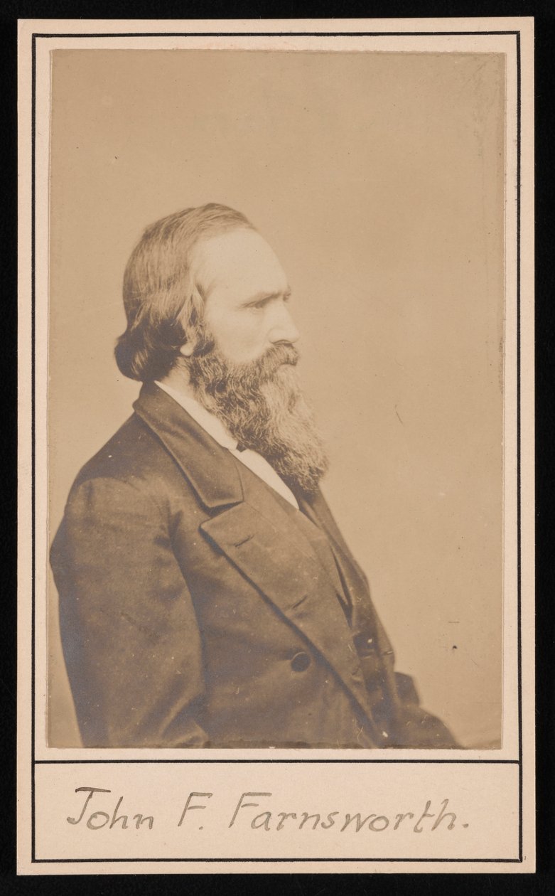 Portrett av John Franklin Farnsworth 1820-1897, før 1897. av Brady