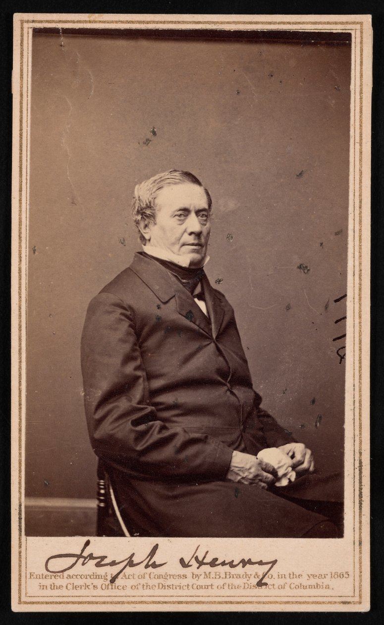Portrett av Joseph Henry 1797-1878, 1865. av Brady