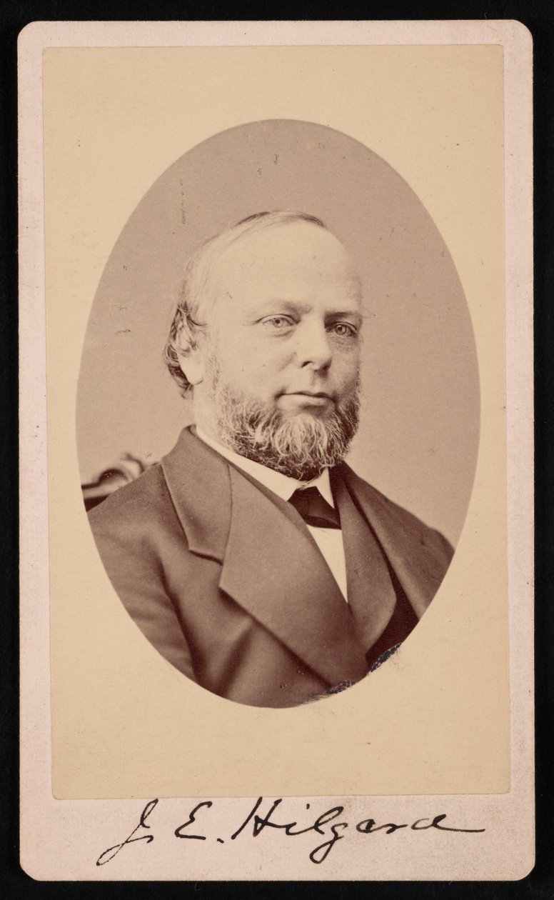 Portrett av Julius Erasmus Hilgard 1825-1891, 1875. av Brady
