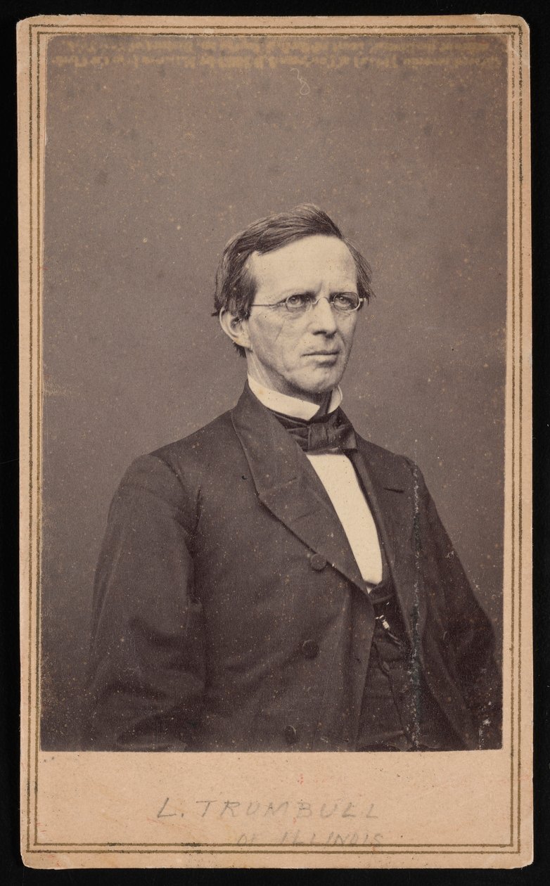 Portrett av Lyman Trumbull 1813-1896, mellom 1864 og 1868. av Brady