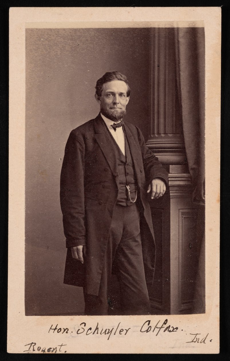 Portrett av Schuyler Colfax 1823-1885, før 1885. av Brady