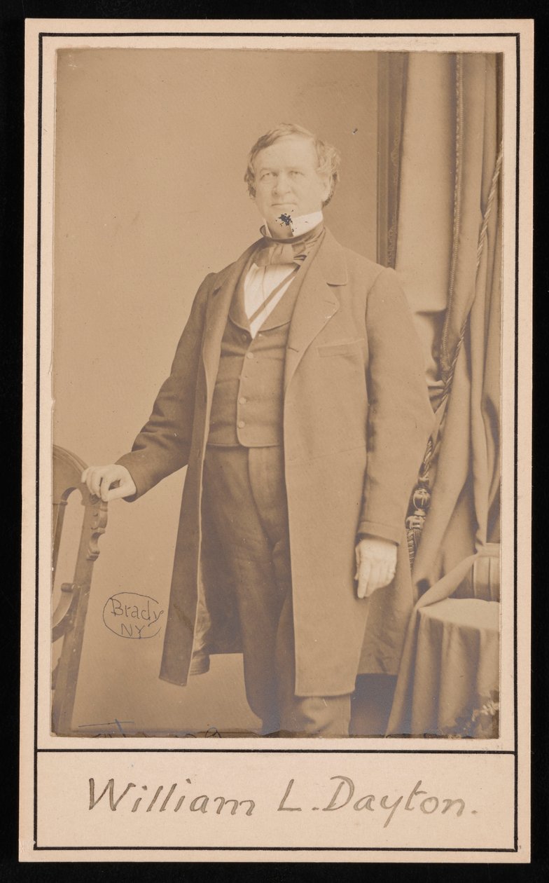 Portrett av William Lewis Dayton 1807-1864, før 1864. av Brady