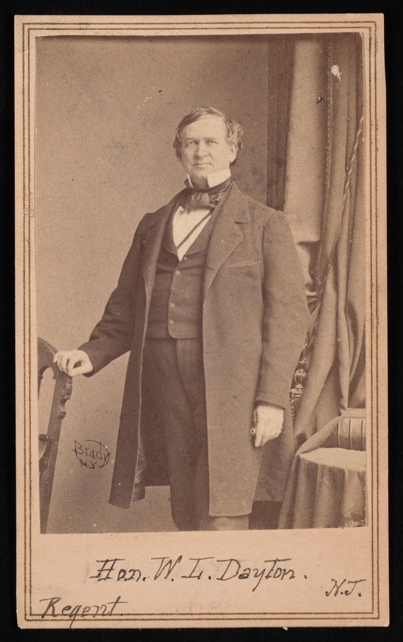 Portrett av William Lewis Dayton 1807-1864, før 1864. av Brady