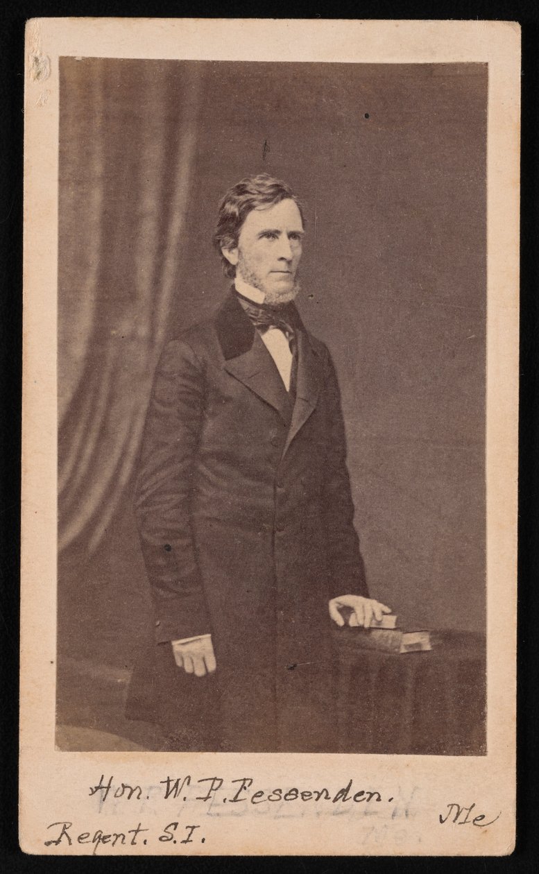 Portrett av William Pitt Fessenden 1806-1869, før 1869. av Brady