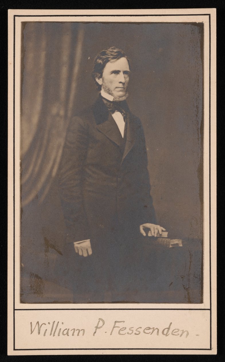 Portrett av William Pitt Fessenden 1806-1869, før 1869. av Brady