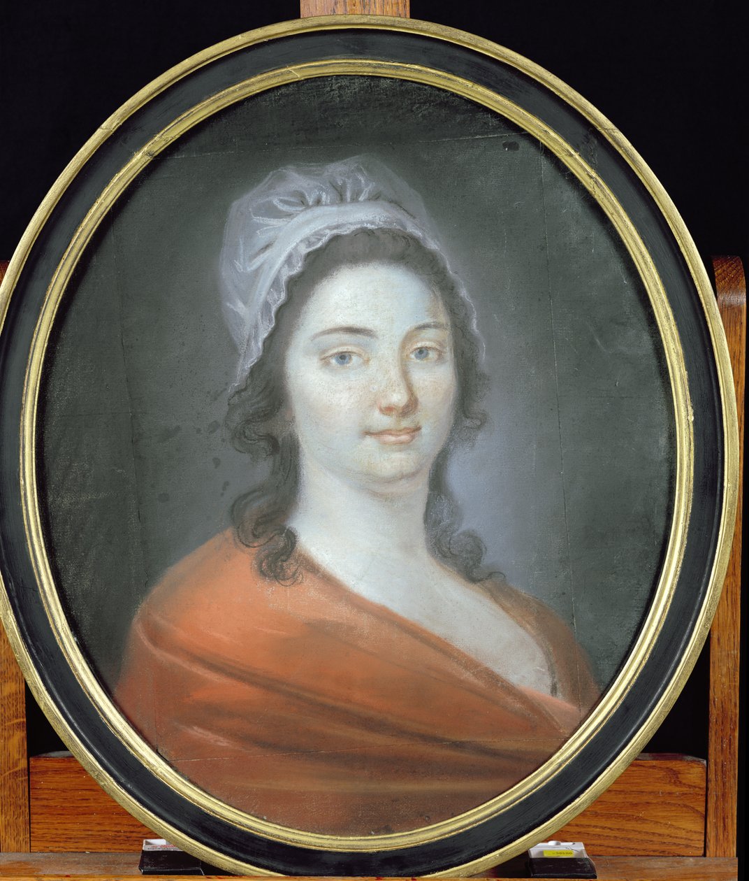 Charlotte Corday (1768-93) 1793 (pastell på papir) av Brars