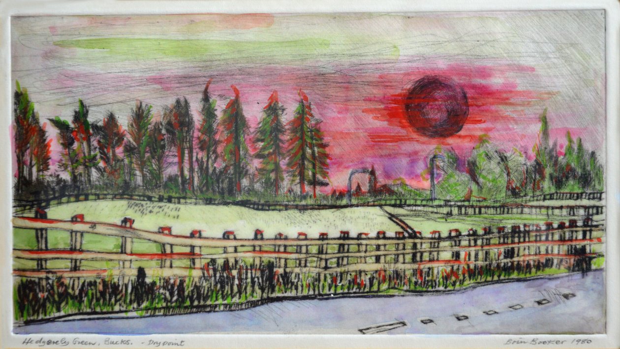 Solnedgang, Hedgerley Green av Brenda Brin Booker