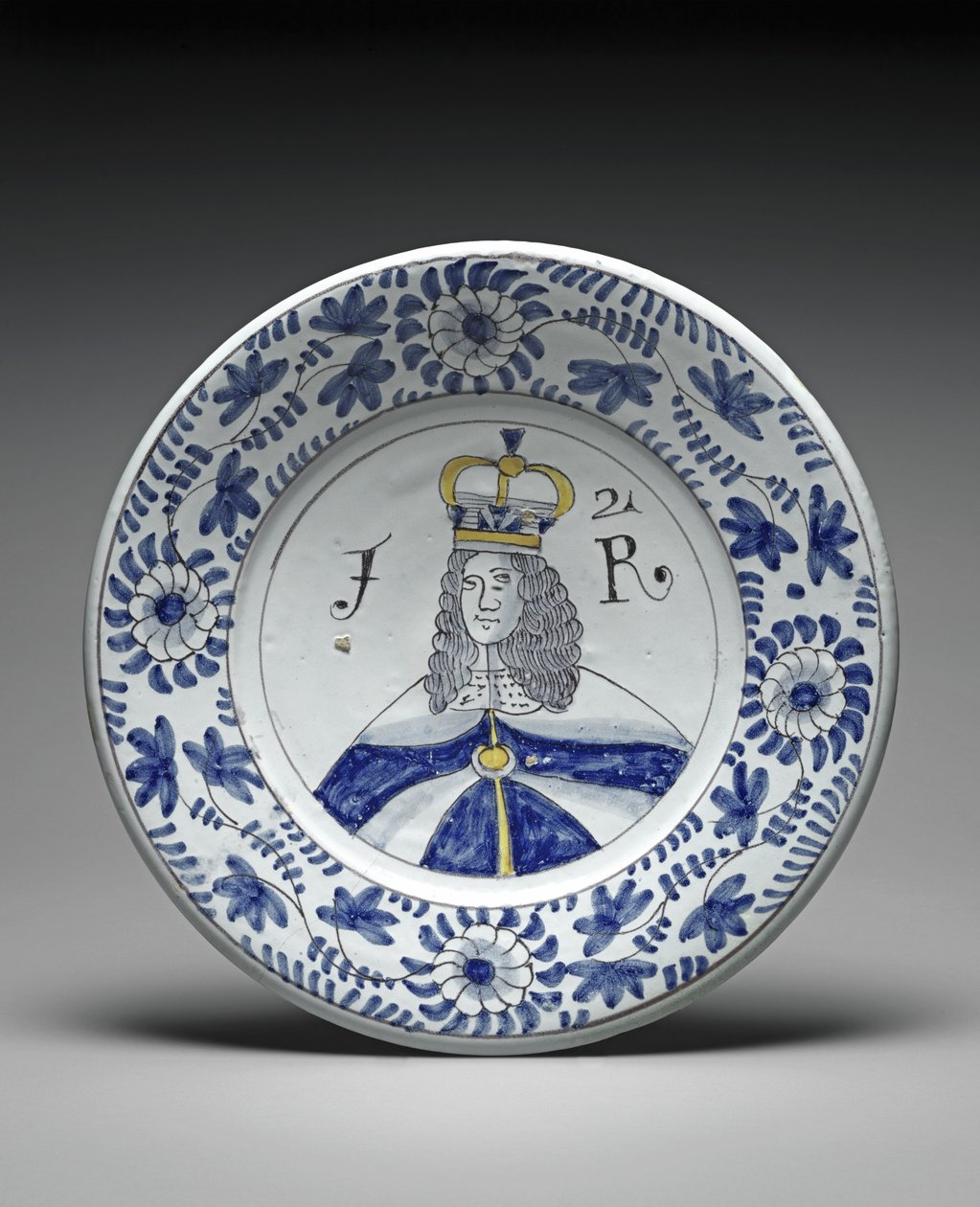 Fat, James II, ca. 1685-88 (tinnglasert lertøy) av Brislington Pottery