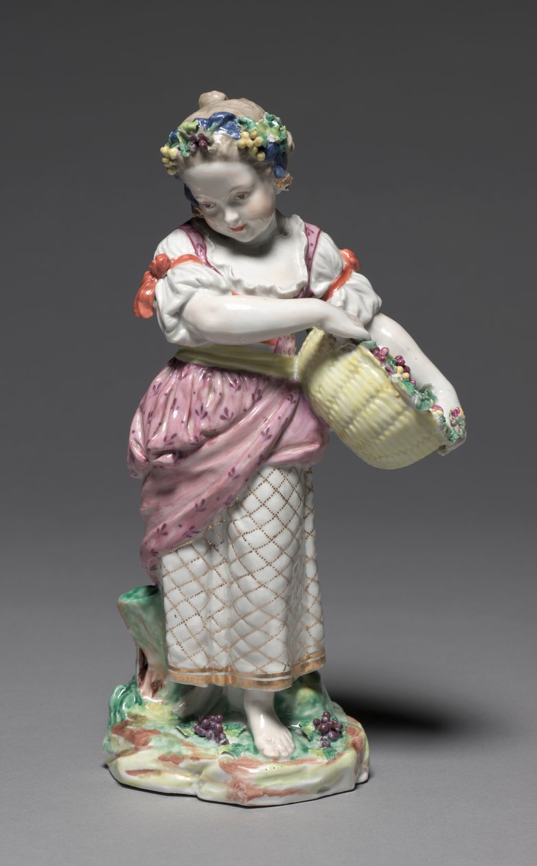Figur av høsten fra de fire årstider, ca. 1775. av Bristol Porcelain Factory