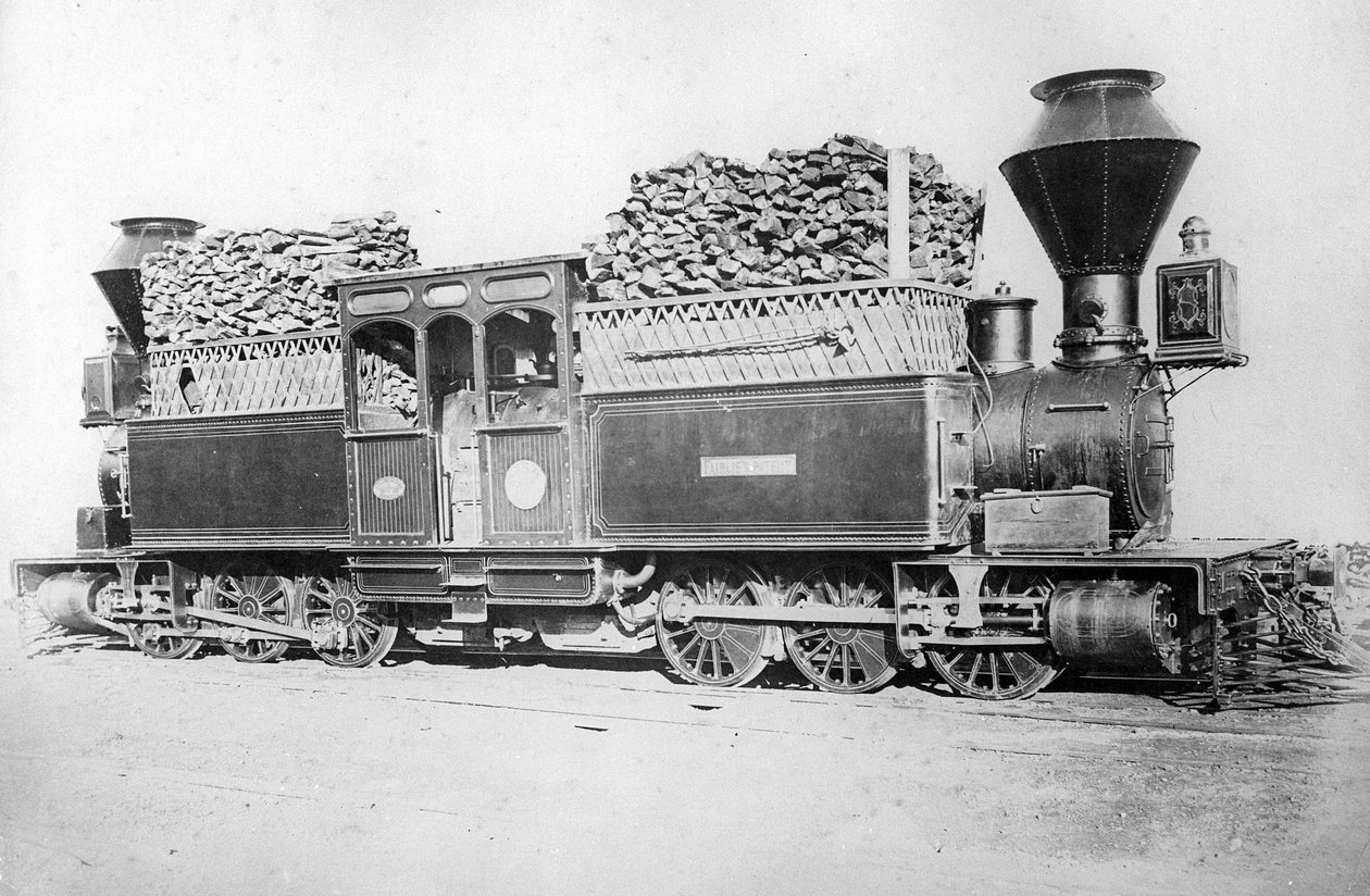 En dobbel Fairlie-motor, ca. 1870-tallet av British Photographer