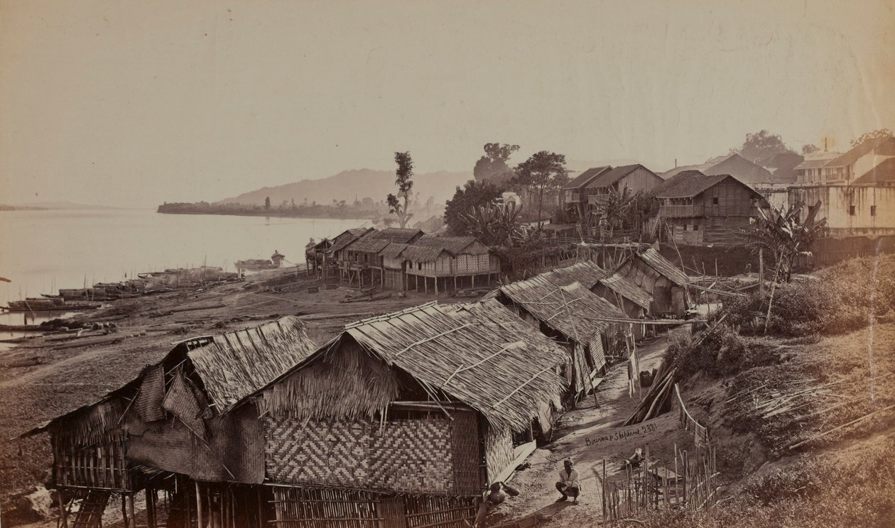 Burmesisk landsby av British Photographer