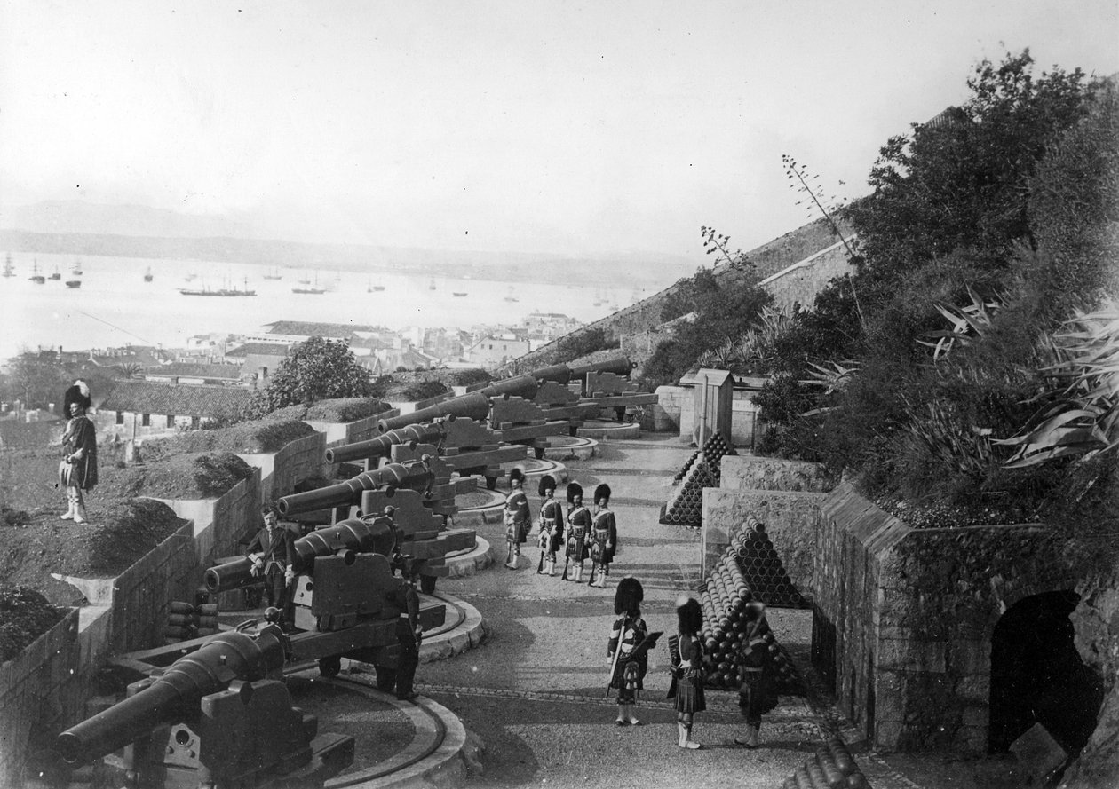 Gardiners Battery, Gibraltar, ca. 1868 av British Photographer