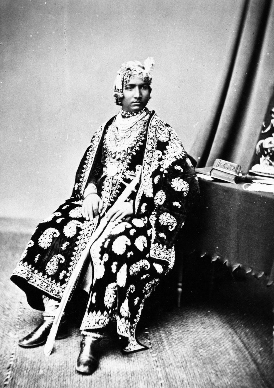 Maharaja av Alwar, ca. 1860-årene av British Photographer