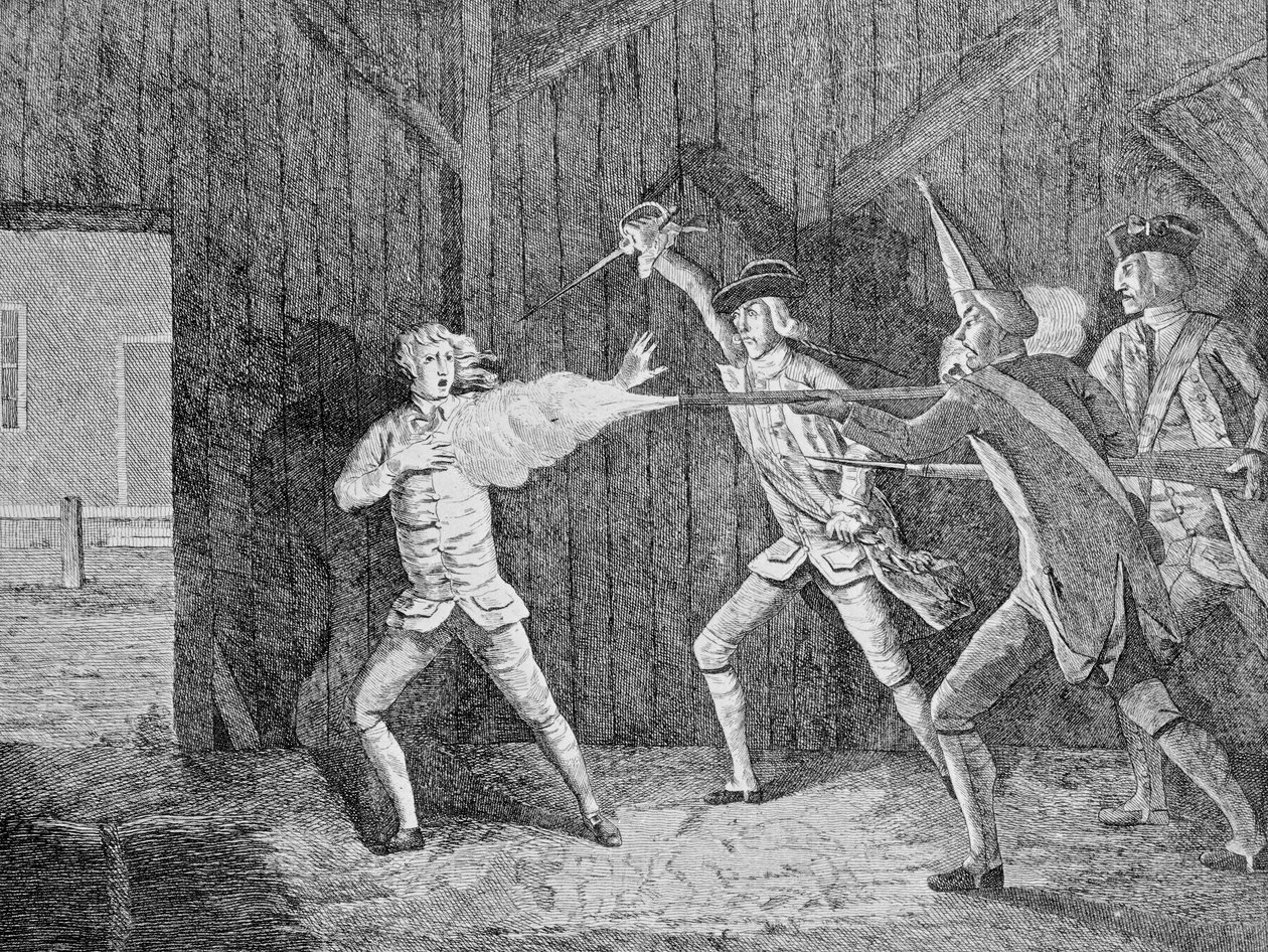 Den skotske seieren, 1768 av British School