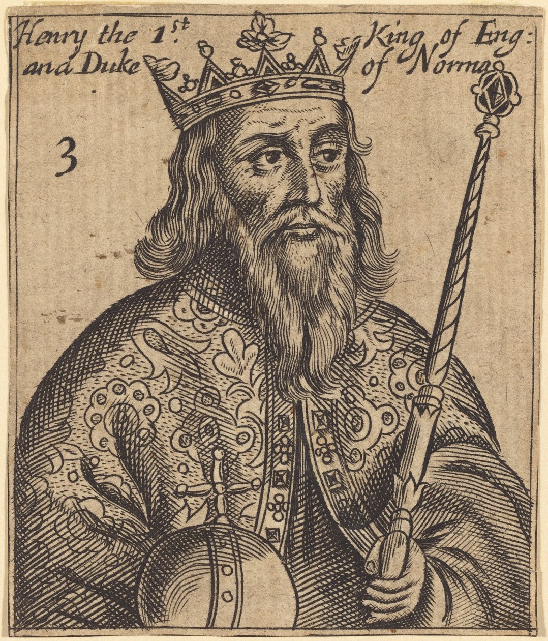 Henry I, konge av England av British 17th Century