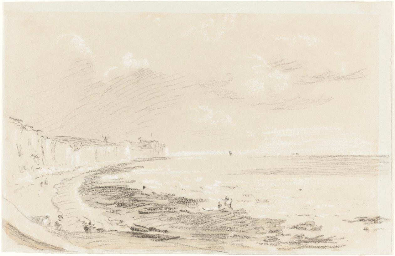 Sea Coast Scene av British 19th Century