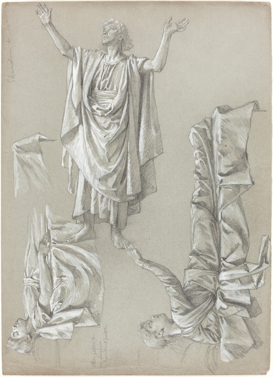 Studier for oppdragelsen av datteren til Jairus av British 19th Century