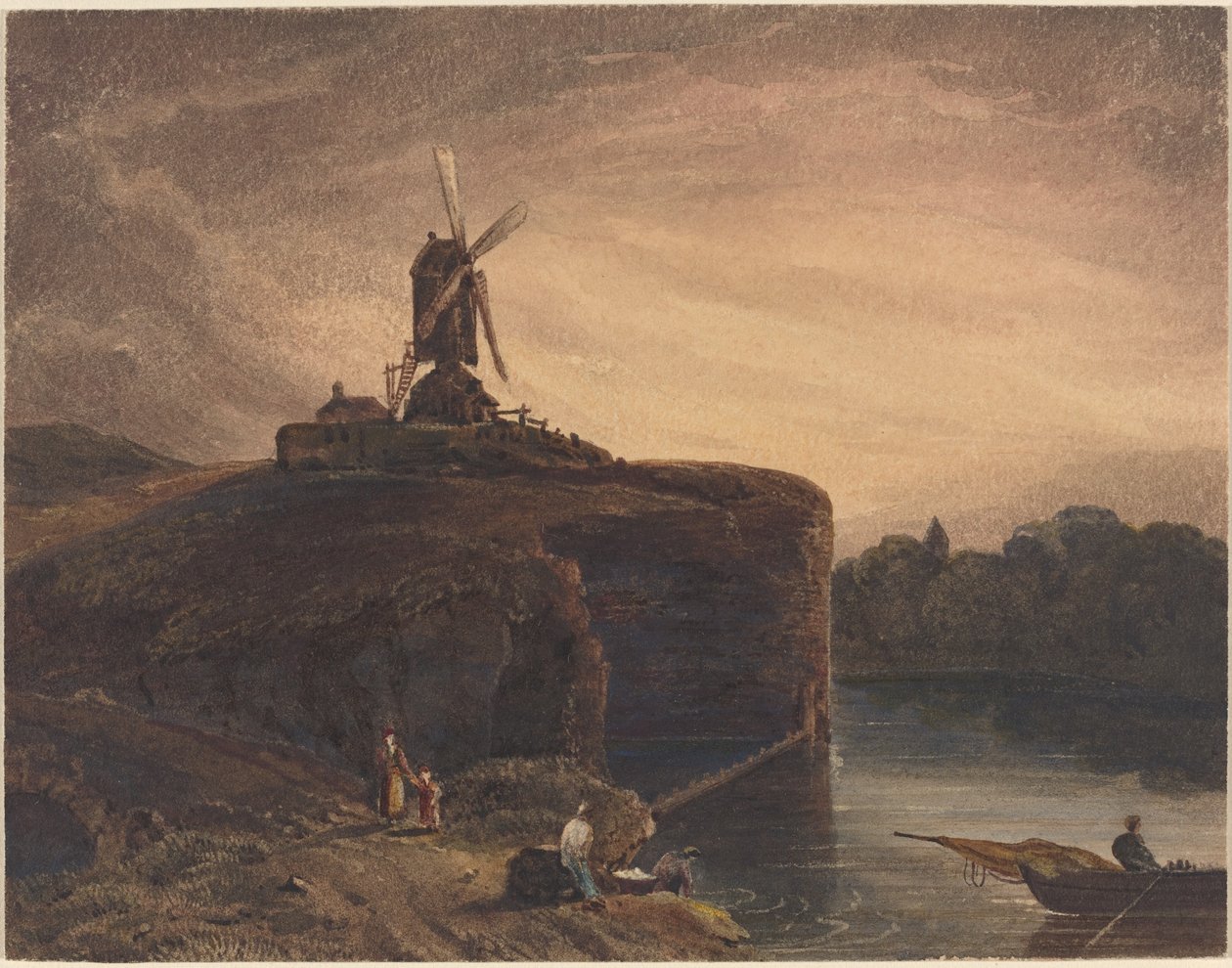 Møllen av British 19th Century after Rembrandt van Rijn