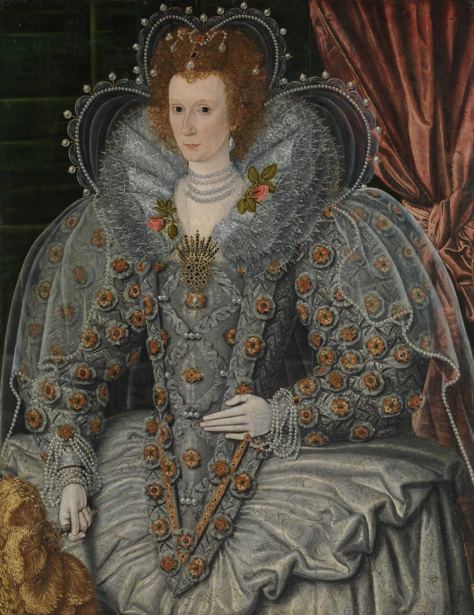 Portrett av en kvinne, ca. 1600. av British Painter