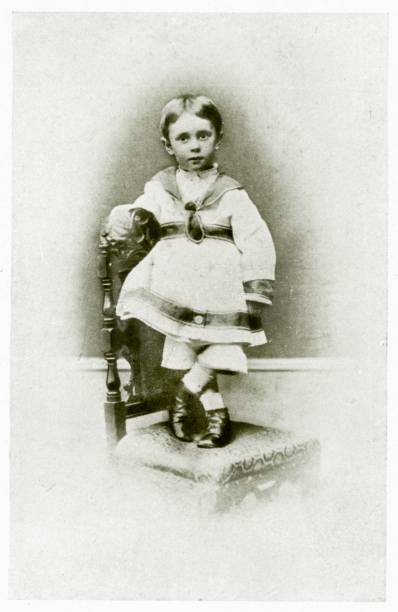 Aubrey Beardsley, 2 år og 3 måneder gammel av British Photographer