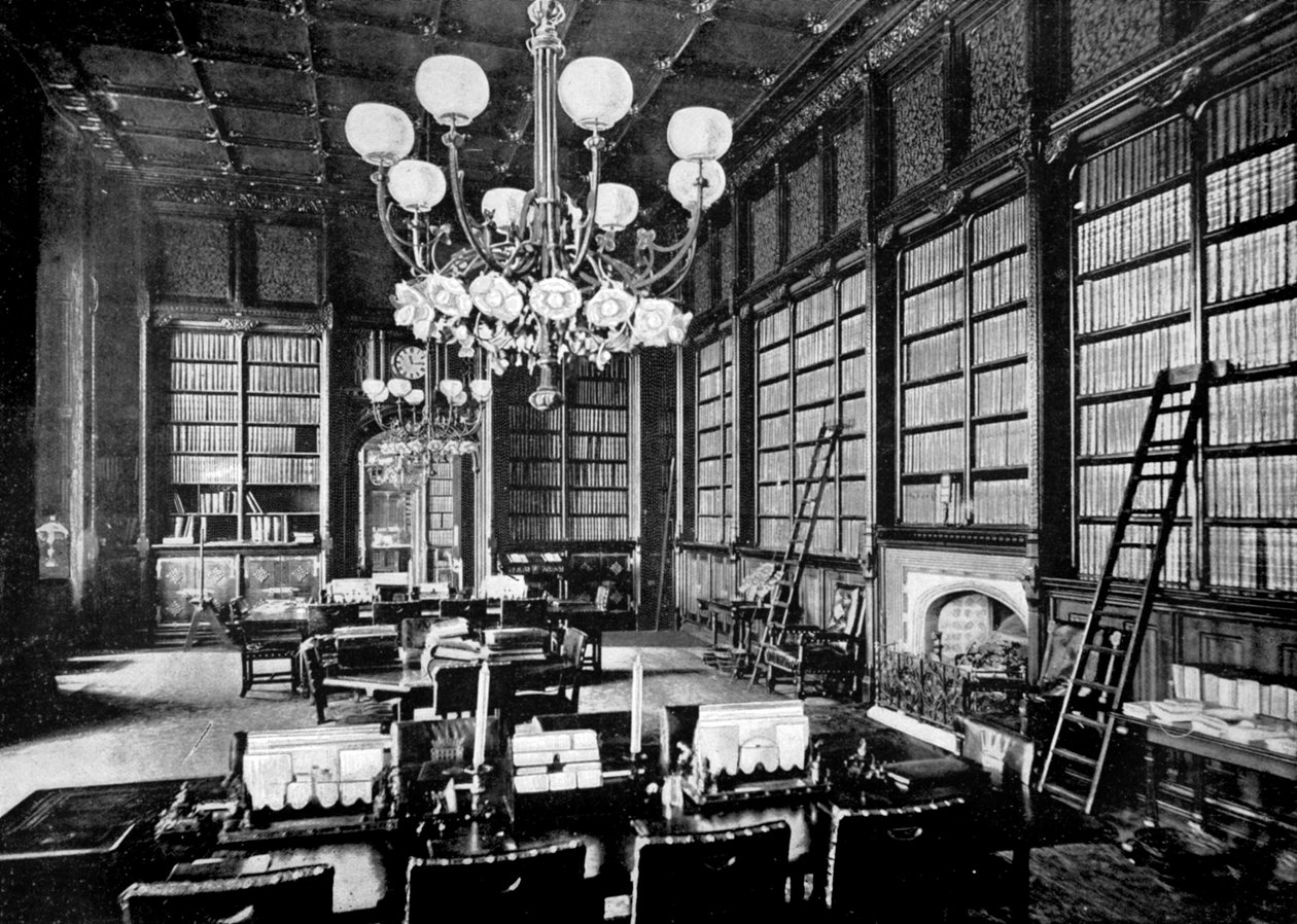 House of Commons Library, London, 1890 av British Photographer