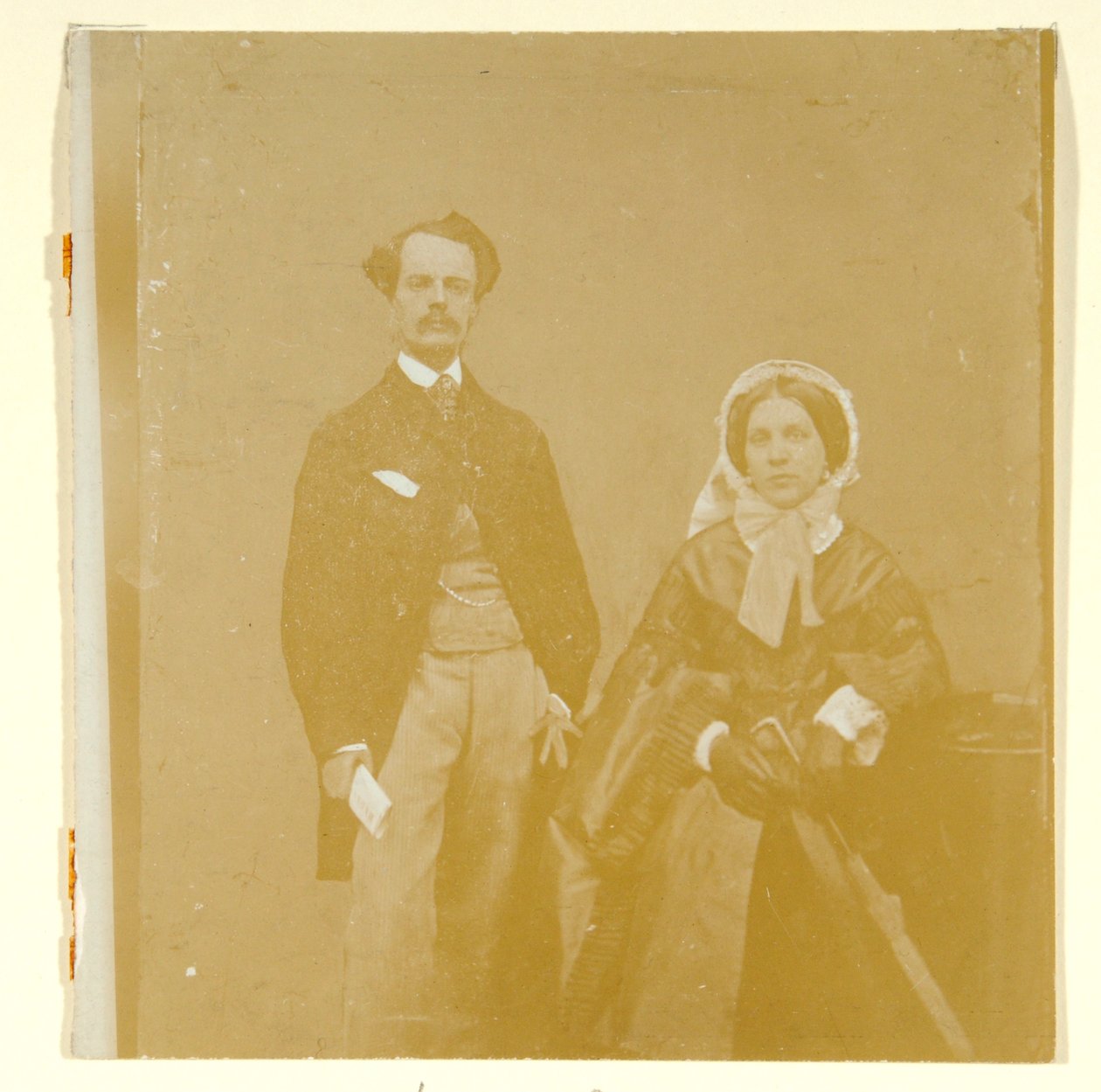 John Atkinson Grimshaw og Theodosia Grimshaw (s/hv-bilde) av British Photographer