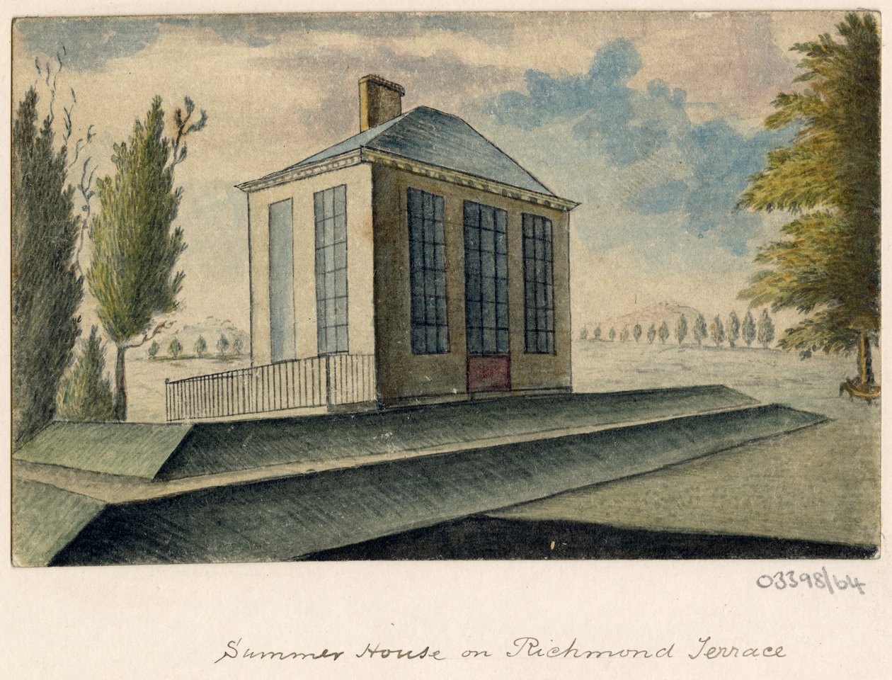 En serie skisser, utsikter i Storbritannia, kontinentet og Amerika 1772-1778 (akvarell) av British School