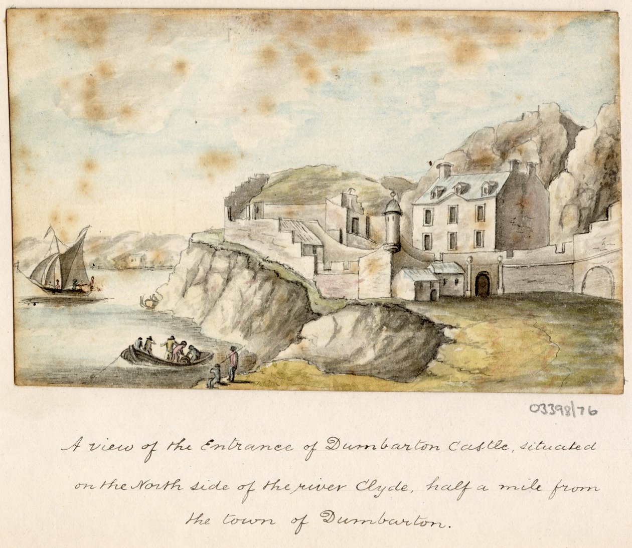 En serie skisser, utsikter i Storbritannia, kontinentet og Amerika 1772-1778 (akvarell) av British School