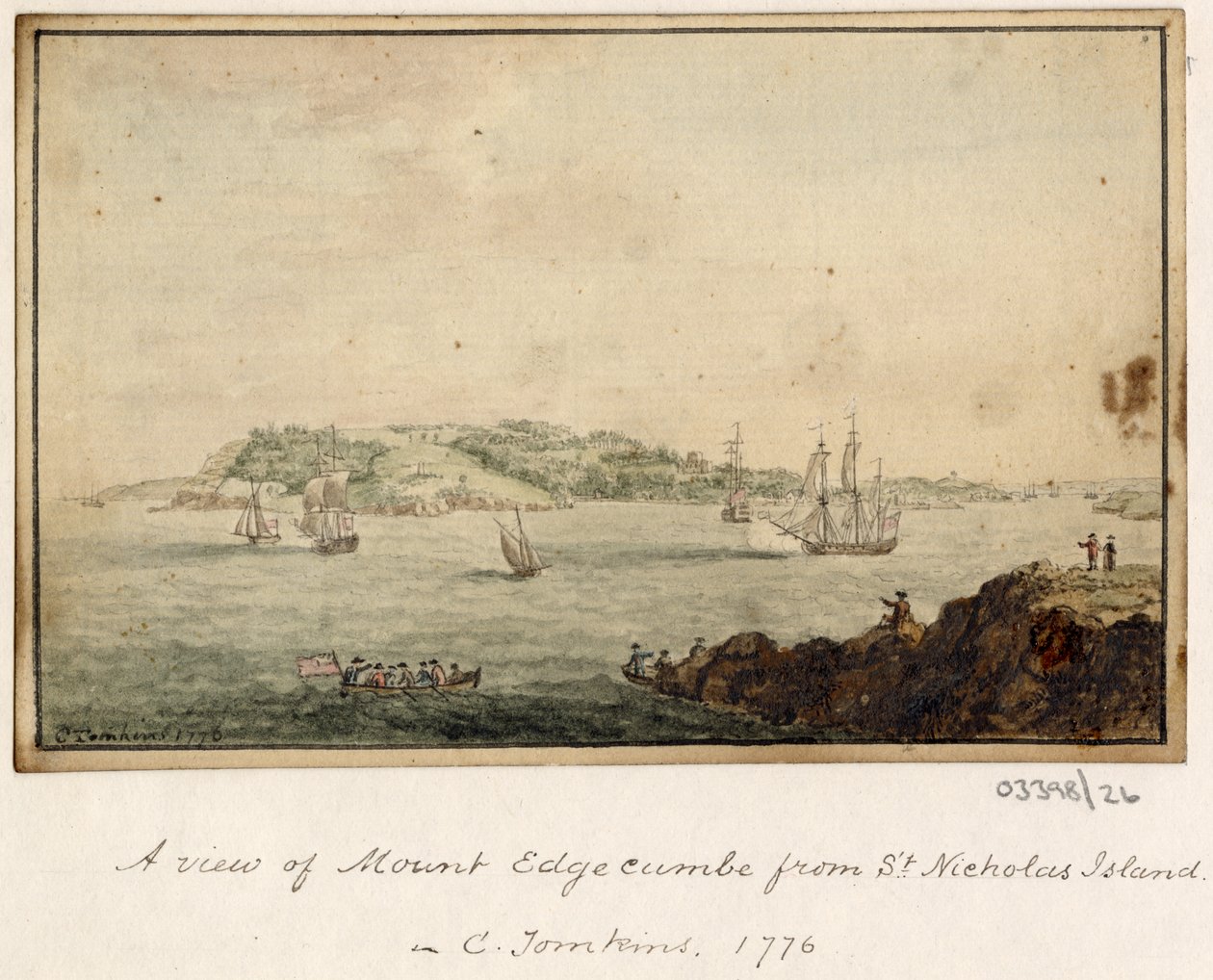 En serie skisser, utsikter i Storbritannia, kontinentet og Amerika 1772-1778 (akvarell) av British School