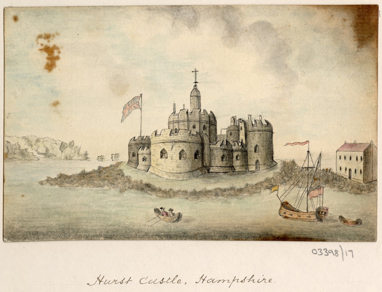 En serie skisser, utsikter i Storbritannia, kontinentet og Amerika 1772-1778 (akvarell) av British School