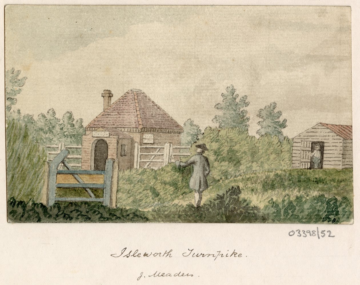 En serie skisser, utsikter i Storbritannia, kontinentet og Amerika 1772-1778 (akvarell) av British School
