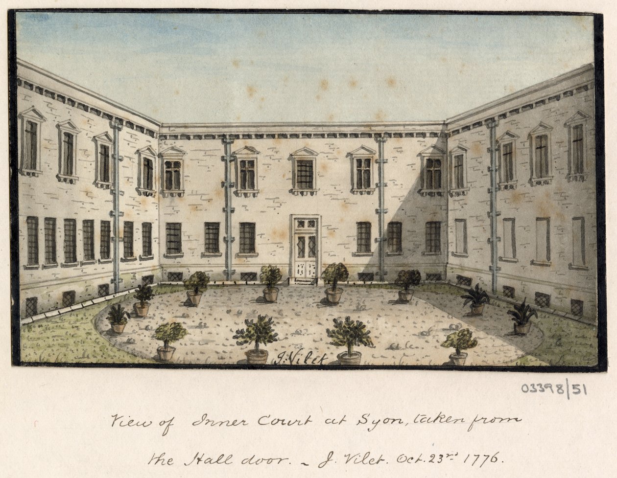 En serie skisser, utsikter i Storbritannia, kontinentet og Amerika 1772-1778 (akvarell) av British School