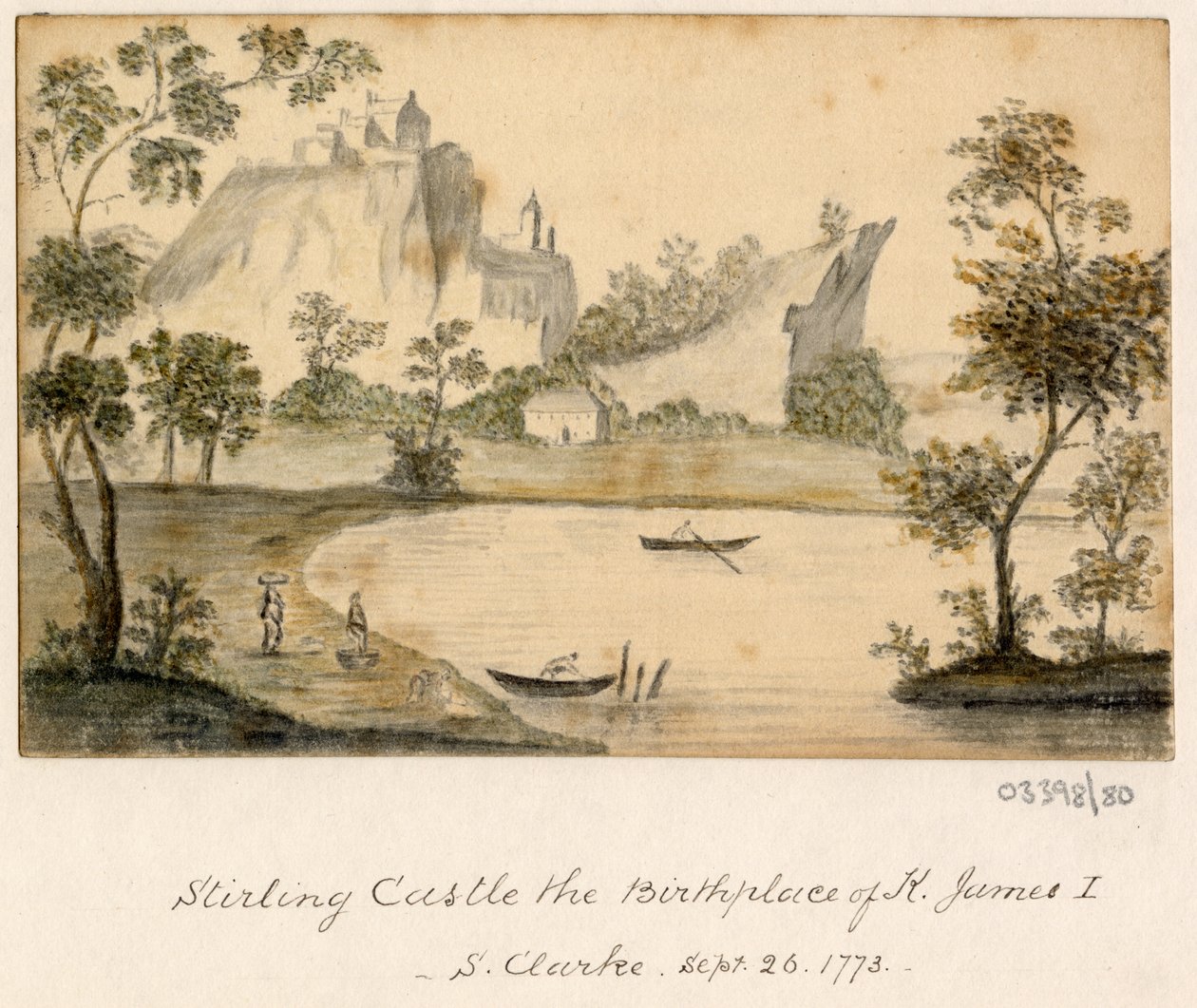 En serie skisser, utsikter i Storbritannia, kontinentet og Amerika 1772-1778 (akvarell) av British School
