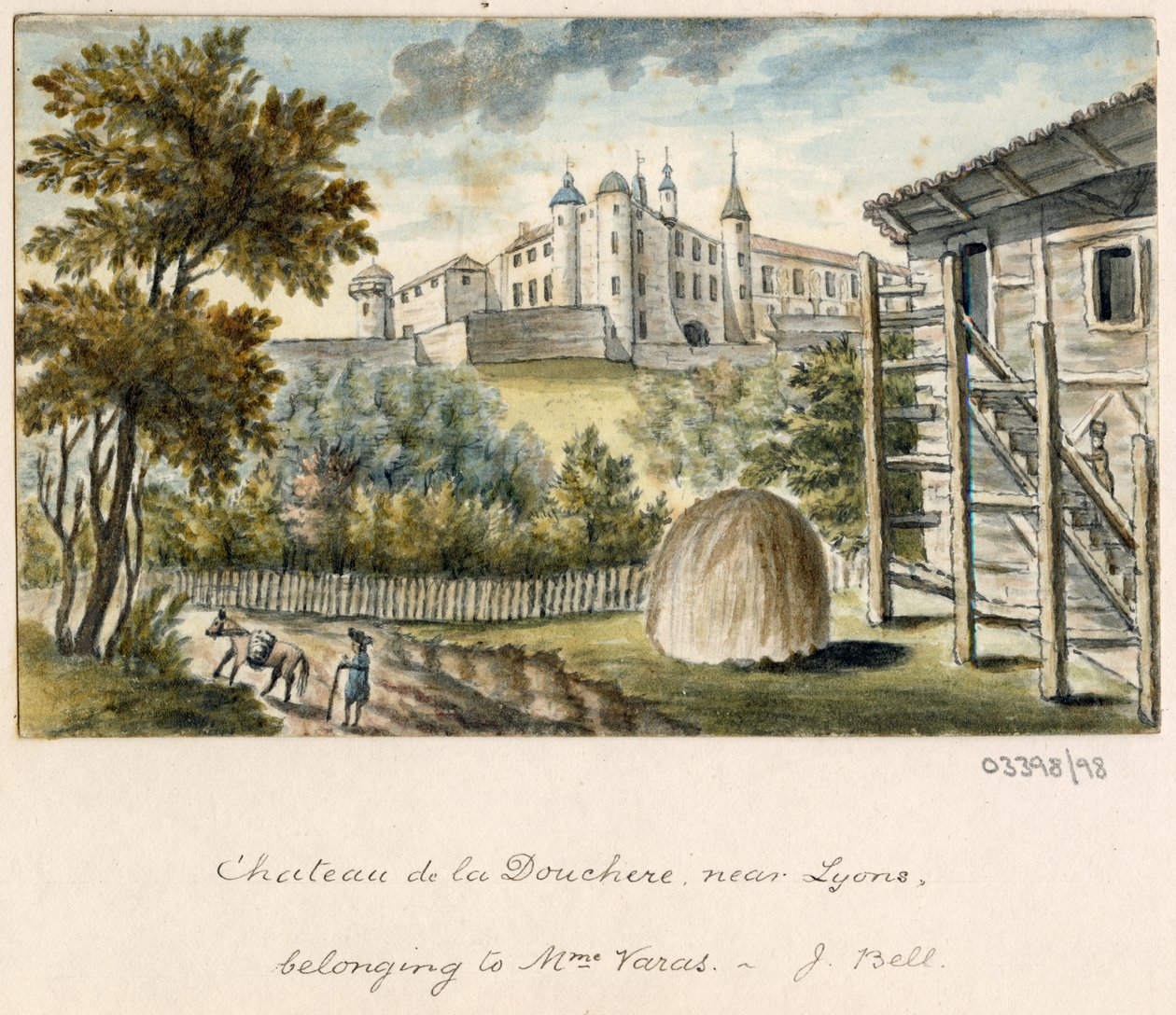 En serie skisser, utsikter i Storbritannia, kontinentet og Amerika 1772-1778 (akvarell) av British School