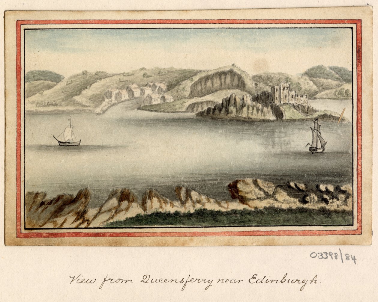 En serie skisser, utsikter i Storbritannia, kontinentet og Amerika 1772-1778 (akvarell) av British School