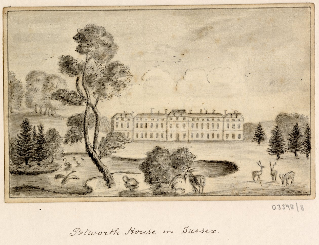 En serie skisser, utsikter i Storbritannia, kontinentet og Amerika 1772-1778 (tegning) av British School