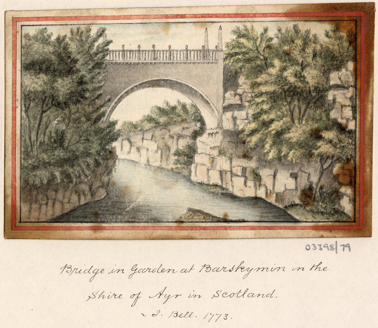 En serie skisser, utsikter i Storbritannia, kontinentet og Amerika 1772-1778 (akvarell) av British School