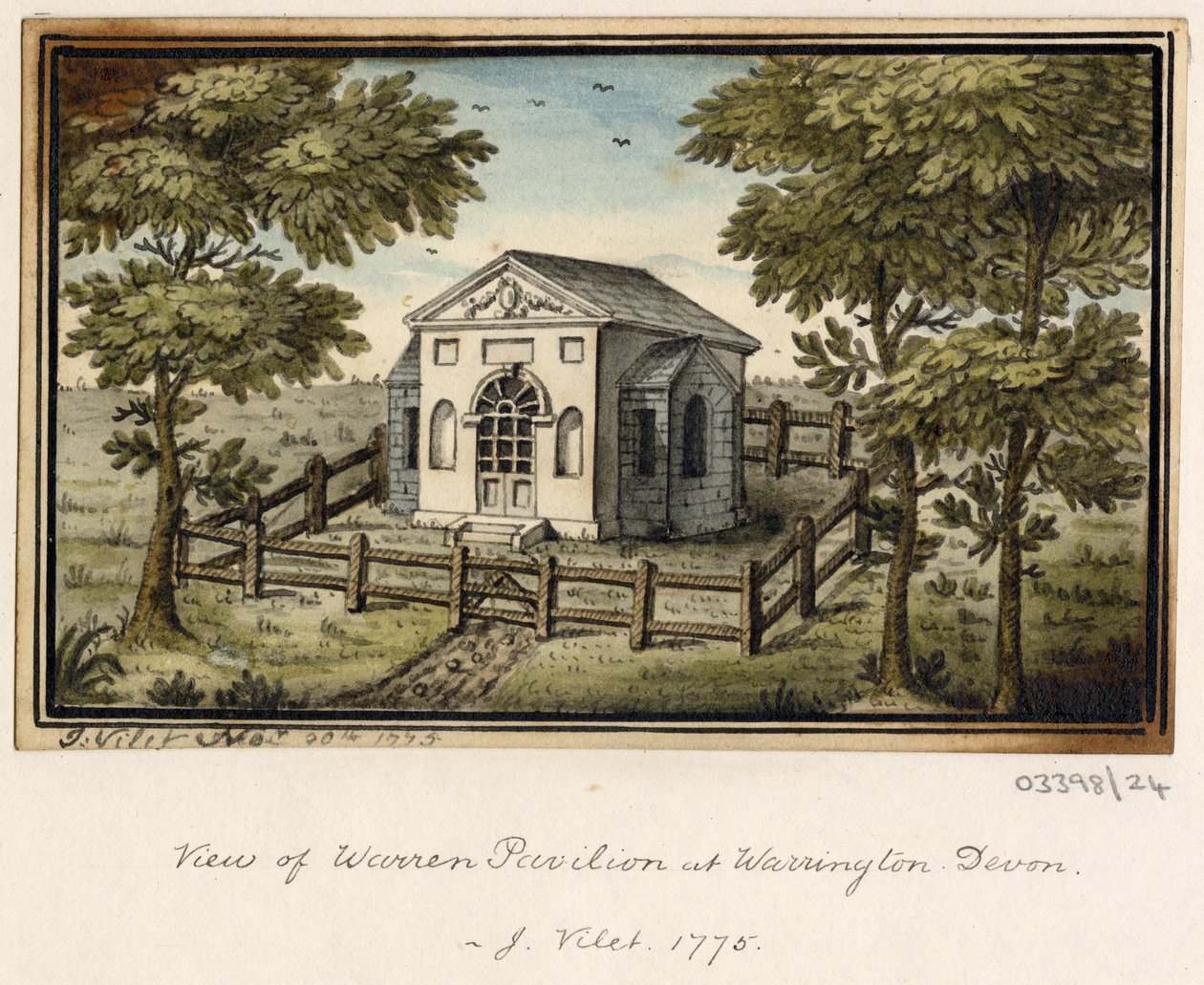 En serie skisser, utsikter i Storbritannia, kontinentet og Amerika 1772-1778 (akvarell) av British School