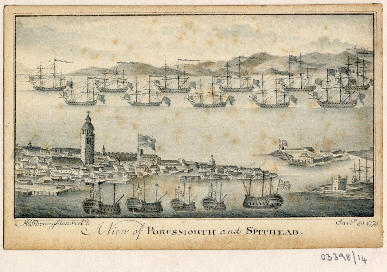 En serie skisser, utsikter i Storbritannia, kontinentet og Amerika 1772-1778 (akvarell) av British School