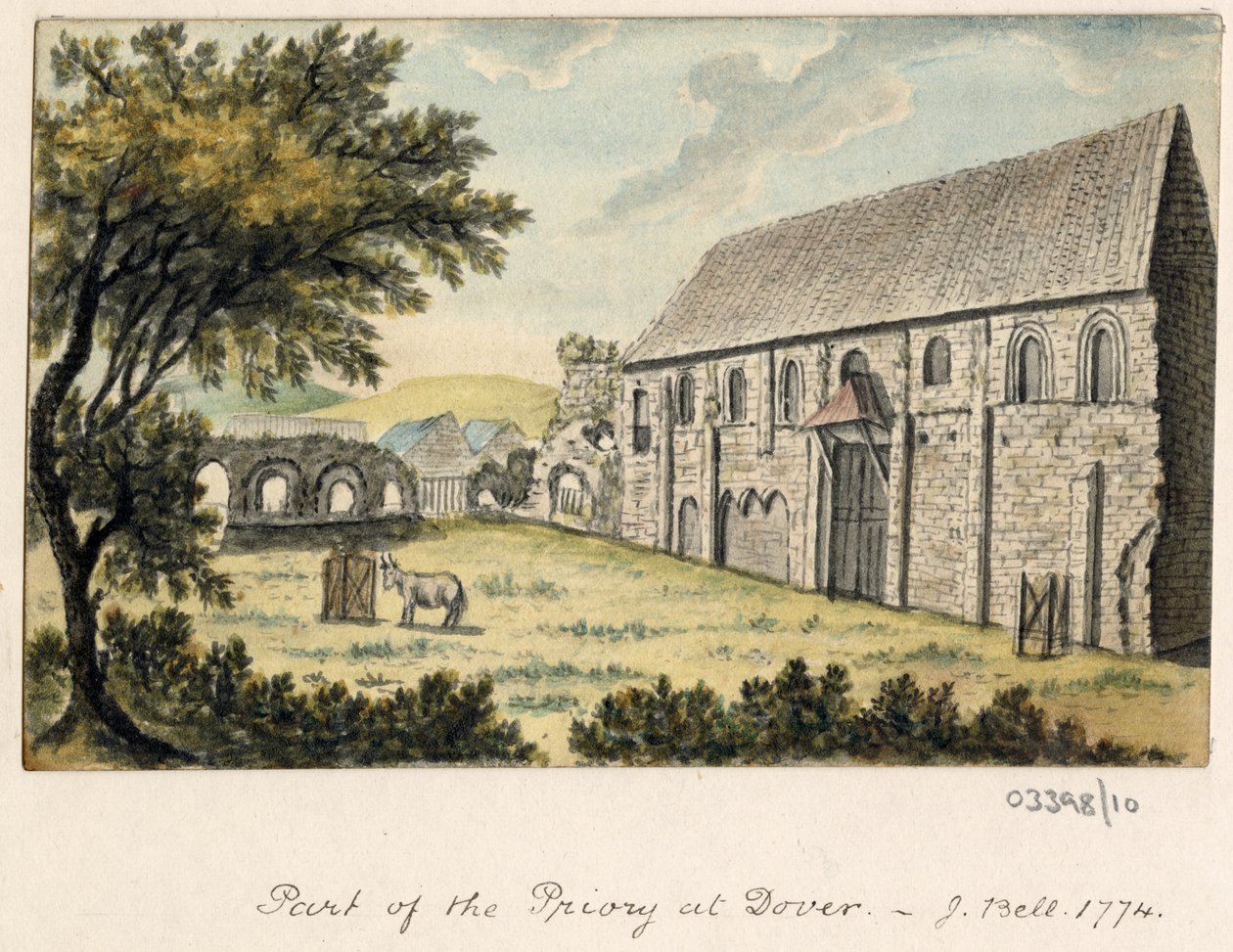 En serie skisser, utsikter i Storbritannia, kontinentet og Amerika 1772-1778 (akvarell) av British School