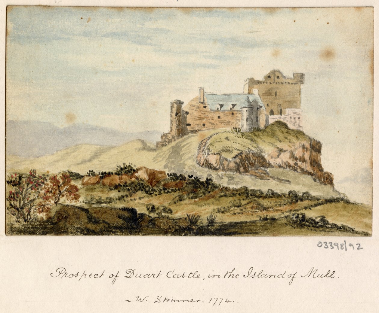 En serie skisser, utsikter i Storbritannia, kontinentet og Amerika 1772-1778 (akvarell) av British School