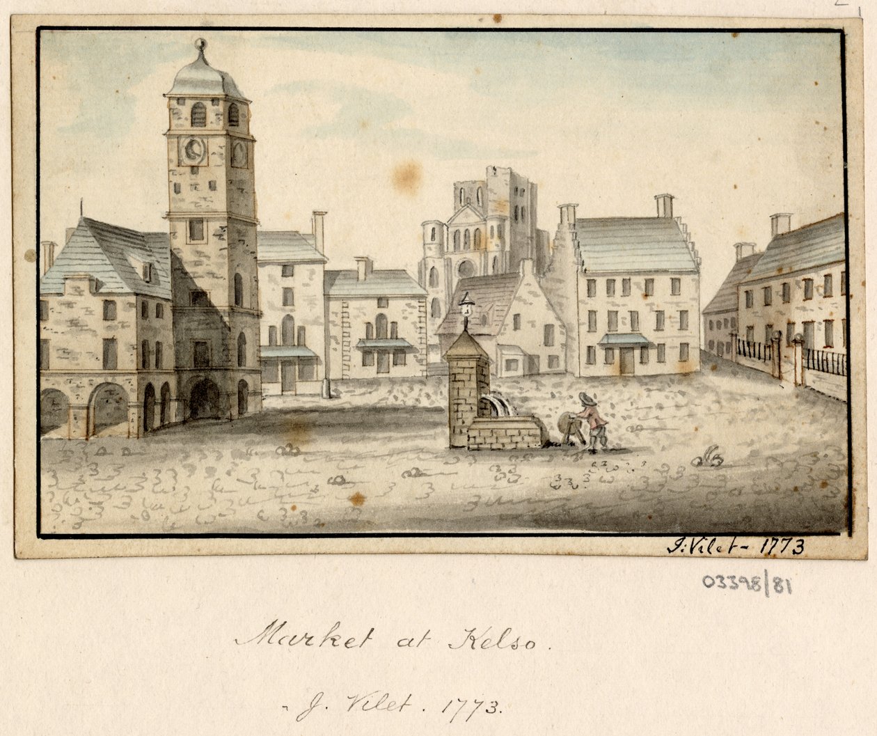 En serie skisser, utsikter i Storbritannia, kontinentet og Amerika 1772-1778 (akvarell) av British School