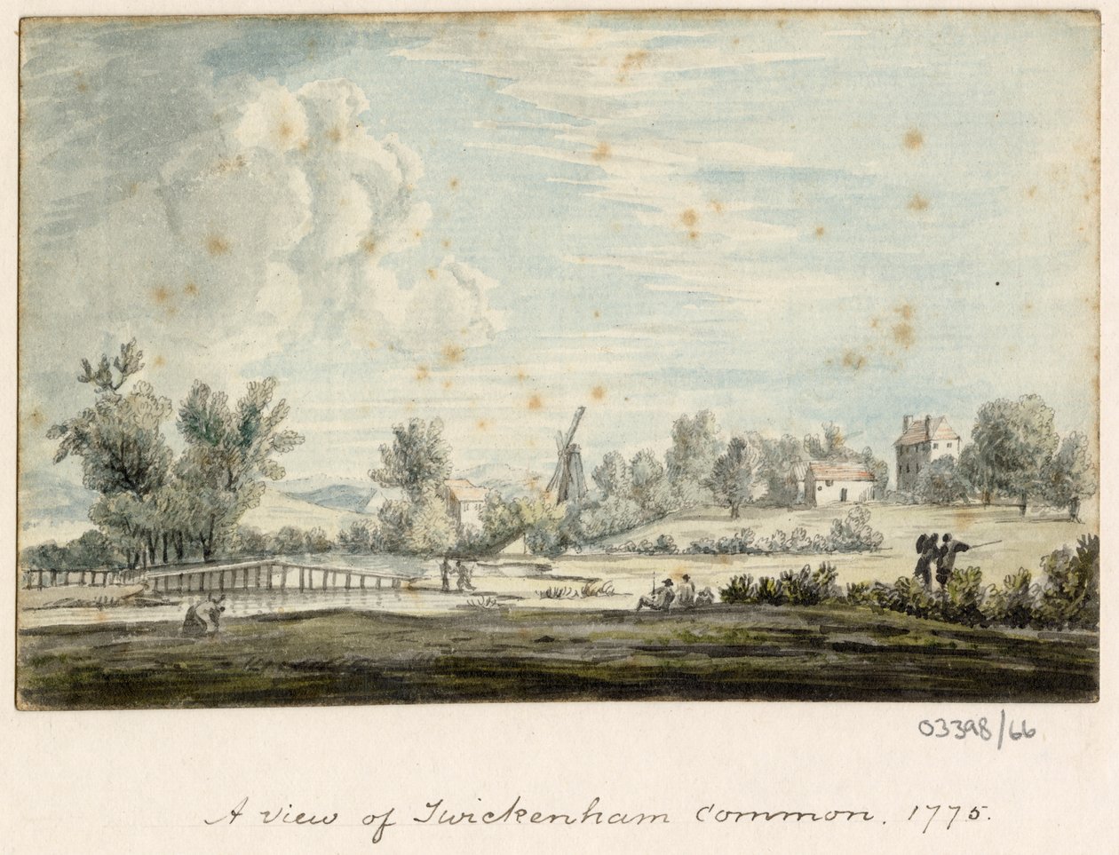 En serie skisser, utsikter i Storbritannia, kontinentet og Amerika 1772-1778 (akvarell) av British School