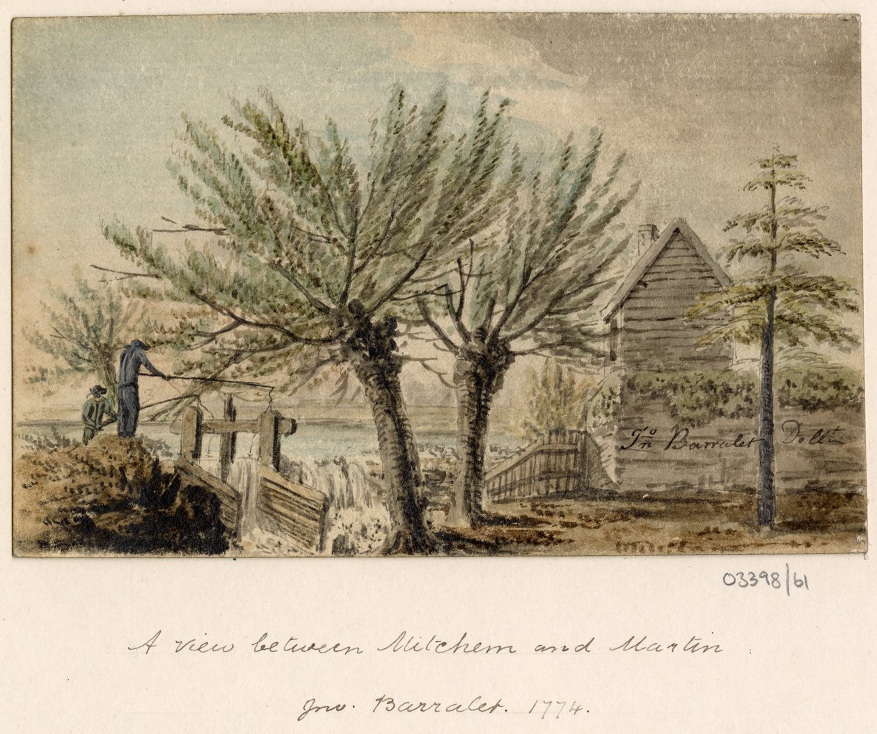 En serie skisser, utsikter i Storbritannia, kontinentet og Amerika 1772-1778 (akvarell) av British School